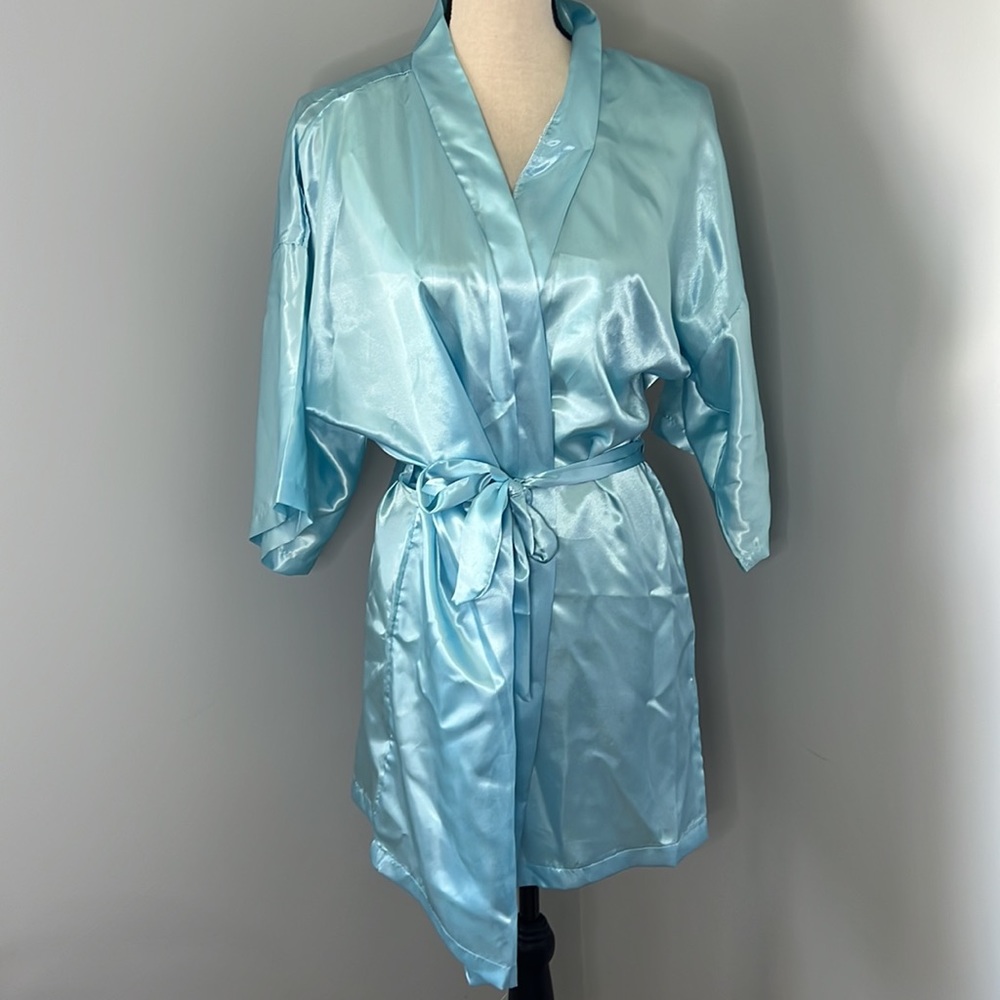 MAID OF HONOR Light Blue Robe - Picture 4 of 7